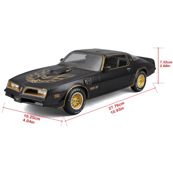 Фото - Колекційна машинка 1:18 Maisto 1978 Pontiac Firebird Trans Am (31464 met.black)